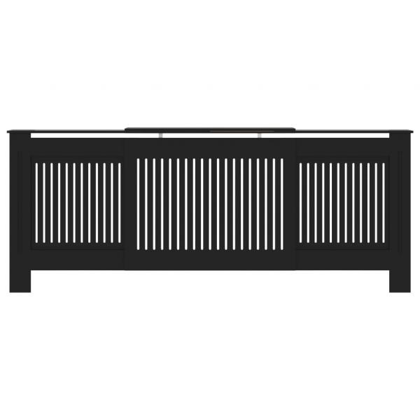 MDF Heizkörperverkleidung Schwarz 205 cm