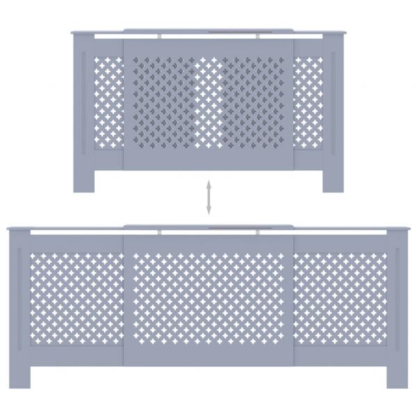 MDF Heizkörperverkleidung Grau 205 cm