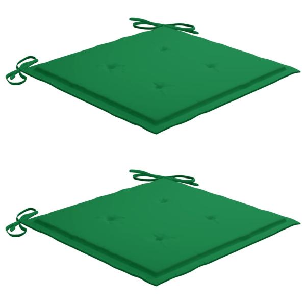 Gartenstühle mit Kissen 2 Stk. Massivholz Akazie
