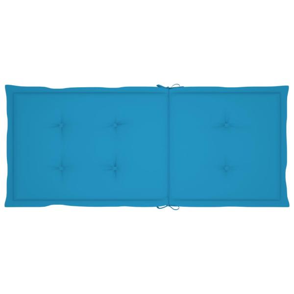 Verstellbare Gartenstühle 3 Stk. mit Auflagen Massivholz Akazie