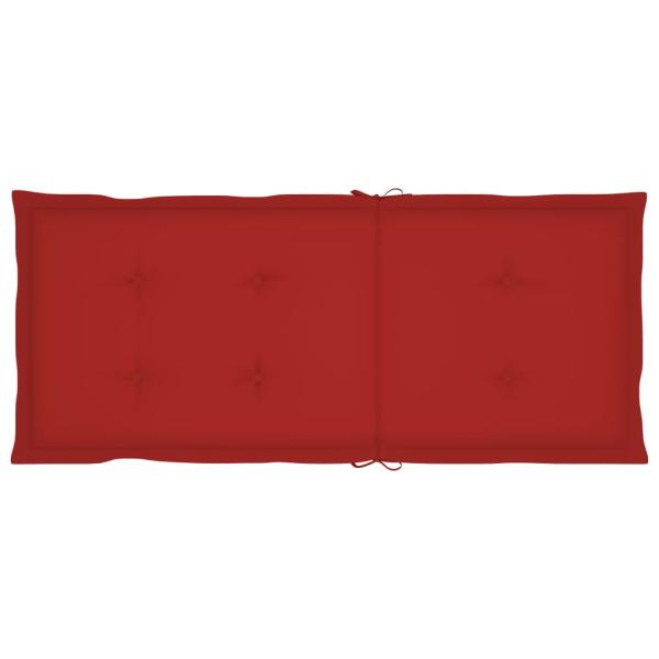 Verstellbare Gartenstühle 3 Stk. mit Auflagen Massivholz Akazie