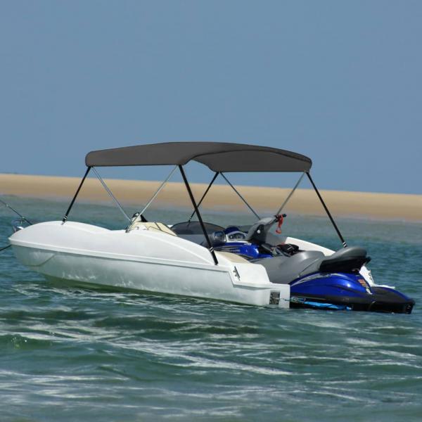 ARDEBO.de - 2-Bow Bimini Top Anthrazit 150x120x110 cm