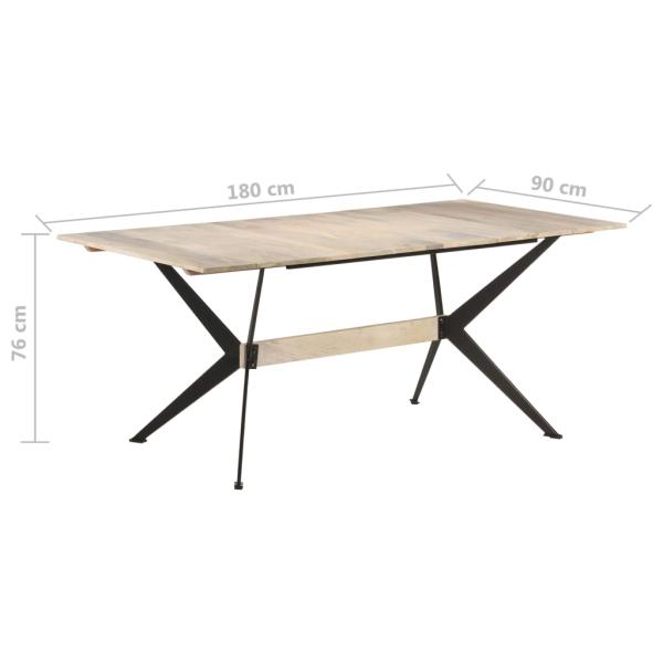ARDEBO.de - Esstisch 180x90x76 cm Massivholz Mango
