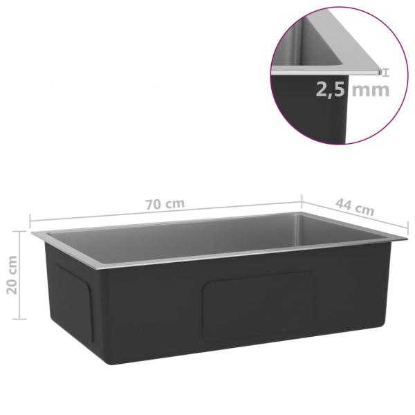 Handgemachte Einbauspüle Edelstahl