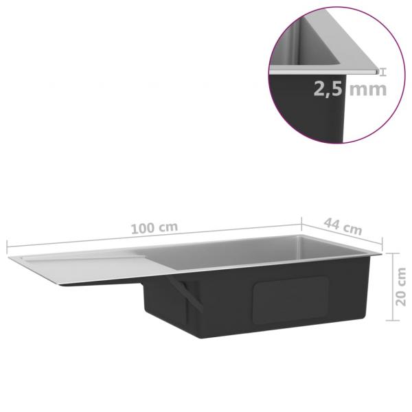 Handgemachte Einbauspüle Edelstahl