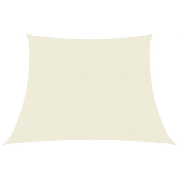 ARDEBO.de - Sonnensegel 160 g/m² Cremeweiß 4/5x3 m HDPE