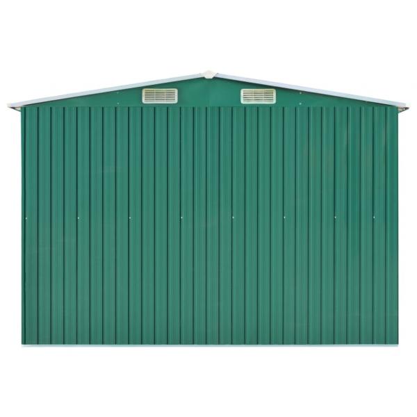 Gerätehaus Grün 257x990x181 cm Verzinkter Stahl