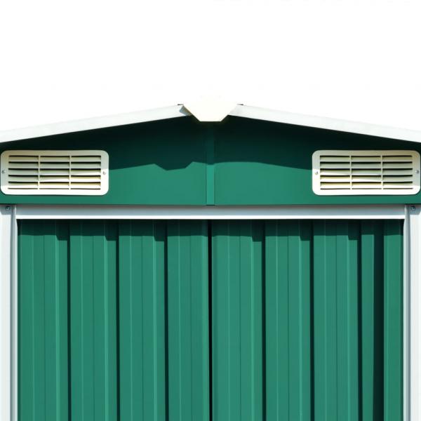 Gerätehaus Grün 257x990x181 cm Verzinkter Stahl