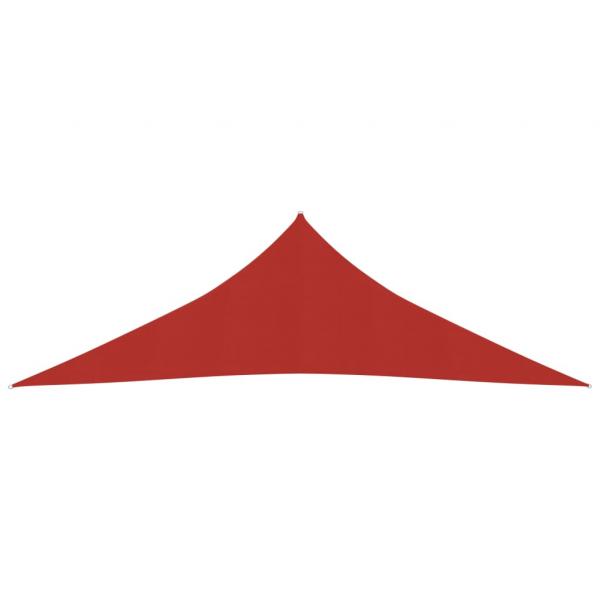 Sonnensegel 160 g/m² Rot 3,5x3,5x4,9 m HDPE