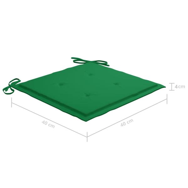 Klappbare Gartenstühle 2 Stk. mit Kissen Bambus
