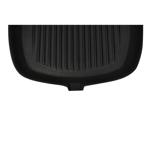 Grillpfanne mit Holzgriff Gusseisen 20 x 20 cm