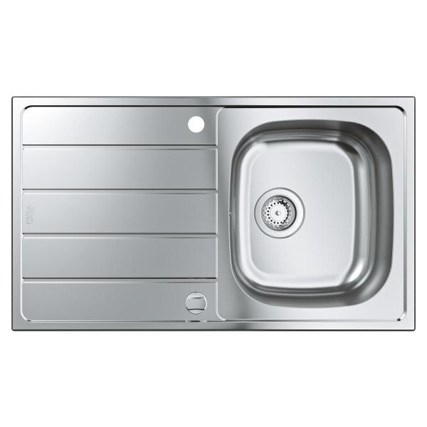 GROHE K200 Edelstahlspüle mit Abtropffläche, reversibel, 86x50mm, Edelstahl (31552SD1)