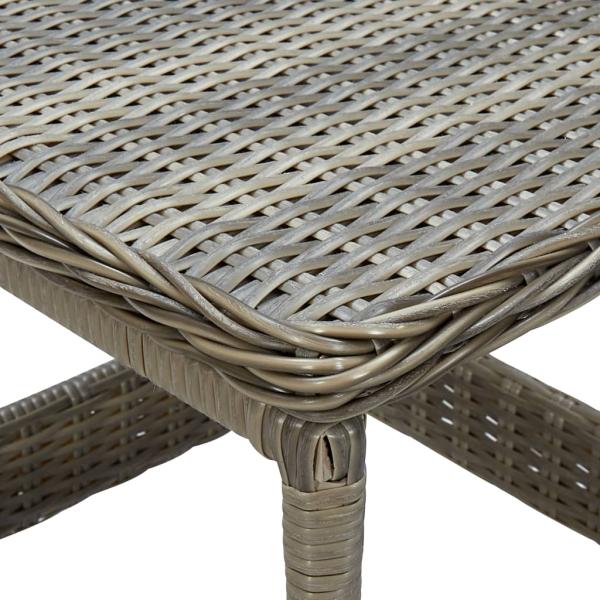 3-tlg. Garten-Lounge-Set mit Auflagen Poly Rattan Braun
