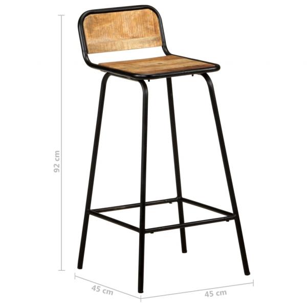 Barstühle 4 Stk. Massivholz Mango