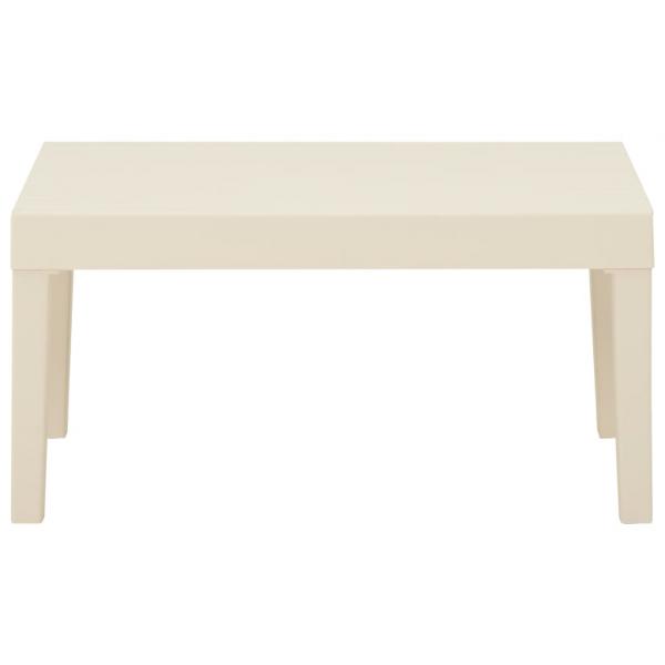 6-tlg. Garten-Lounge-Set mit Auflagen Kunststoff Weiß