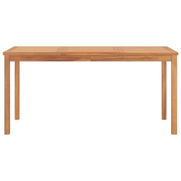 7-teiliges Garten-Ess-Set 160 x 80 cm Massivholz Teak