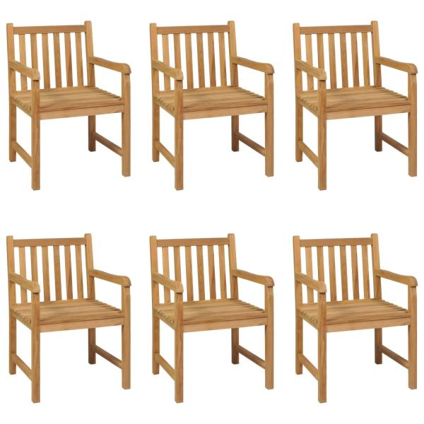 7-tlg. Garten-Essgruppe Massivholz Teak
