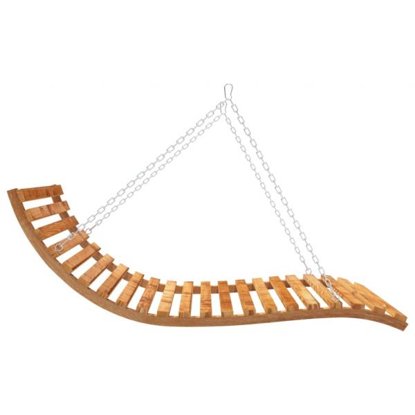 Bett-Schaukel Bugholz Massiv mit Teak-Finish 115x147x46 cm