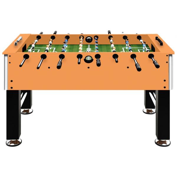 Kickertisch Stahl 60 kg 140x74,5x87,5 cm Hellbraun und Schwarz