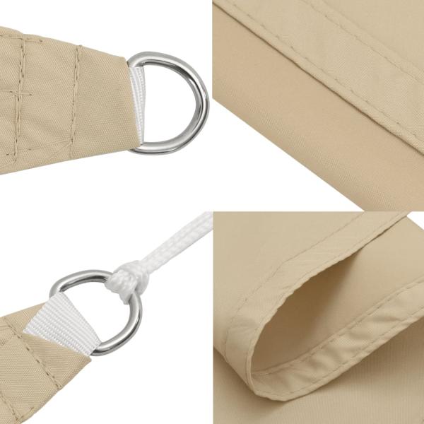 Sonnensegel Oxford-Gewebe Dreieckig 4x4x4 m Beige  