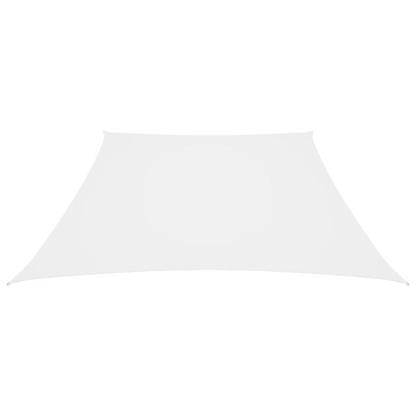 Sonnensegel Oxford-Gewebe Trapezförmig 2/4x3 m Weiß