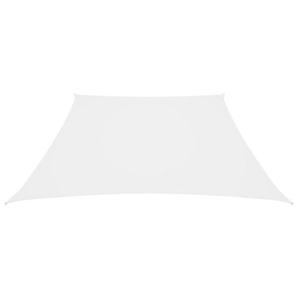 Sonnensegel Oxford-Gewebe Trapezförmig 2/4x3 m Weiß