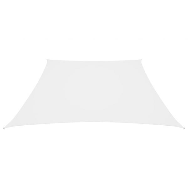 Sonnensegel Oxford-Gewebe Trapezform 4/5x4 m Weiß