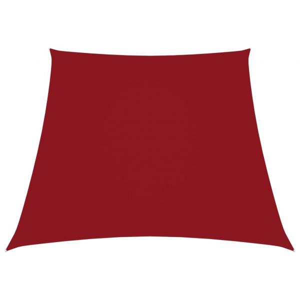 ARDEBO.de - Sonnensegel Oxford-Gewebe Trapezförmig 2/4x3 m Rot
