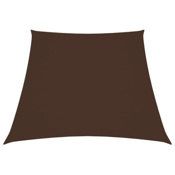 ARDEBO.de - Sonnensegel Oxford-Gewebe Trapezförmig 3/5x4 m Braun