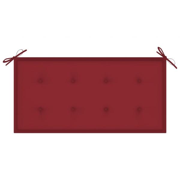 Gartenbank-Auflage Weinrot 100x50x3 cm Oxford-Gewebe