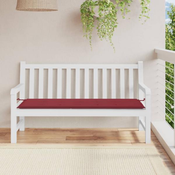 ARDEBO.de - Gartenbank-Auflage Weinrot 150x50x3 cm Oxford-Gewebe