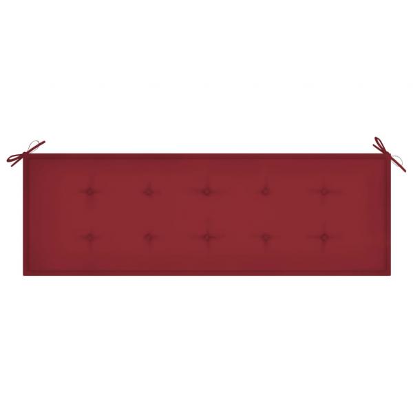 Gartenbank-Auflage Weinrot 150x50x3 cm Oxford-Gewebe