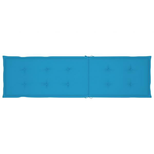 Liegestuhl-Auflage Blau (75+105)x50x4 cm