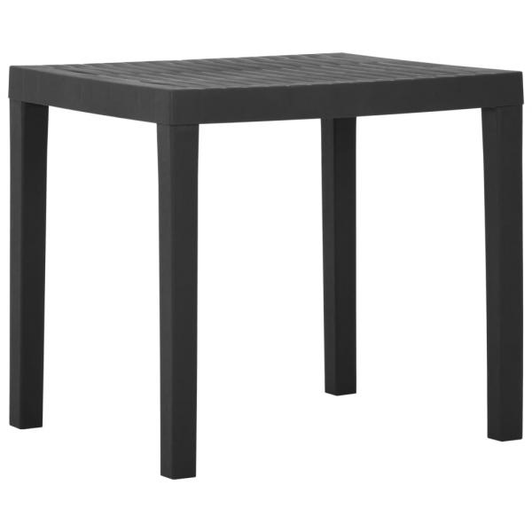 ARDEBO.de - Gartentisch Grau 79x65x72 cm Kunststoff