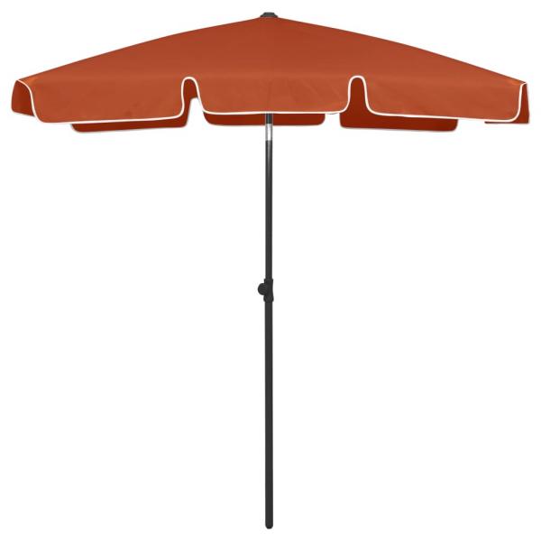 Strandschirm Terracotta-Rot 180x120 cm