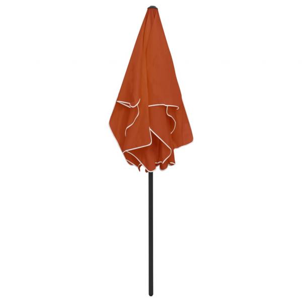 Strandschirm Terracotta-Rot 180x120 cm