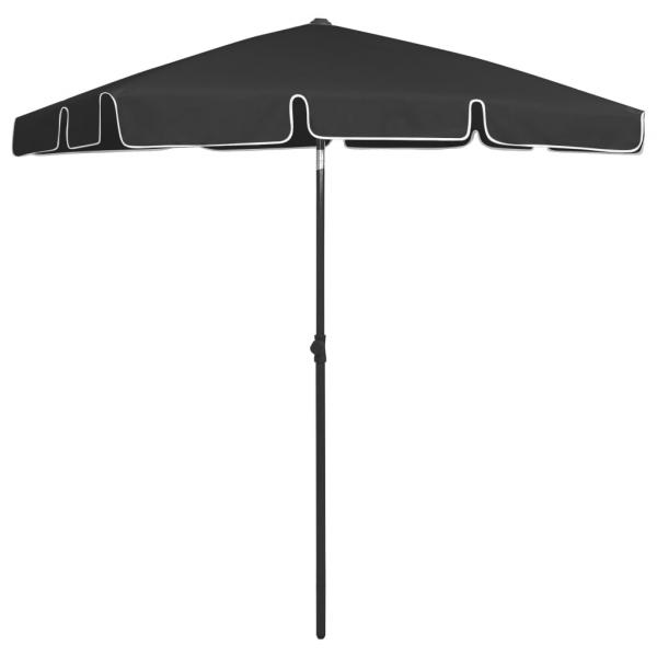 Strandschirm Schwarz 180x120 cm