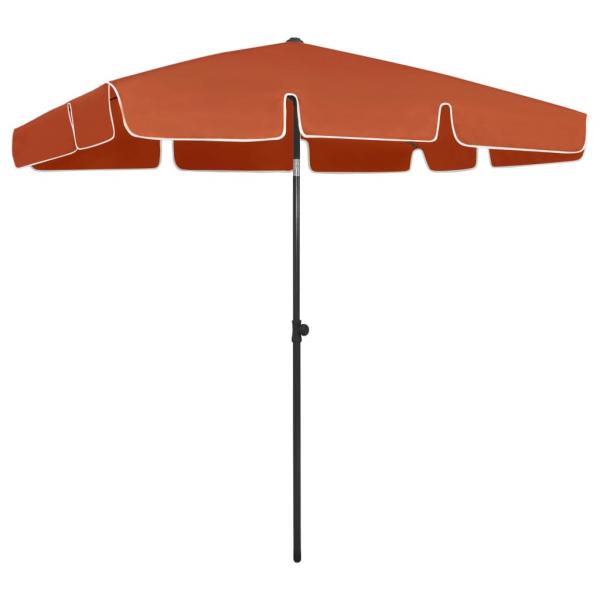 ARDEBO.de - Strandschirm Terracotta-Rot 200x125 cm
