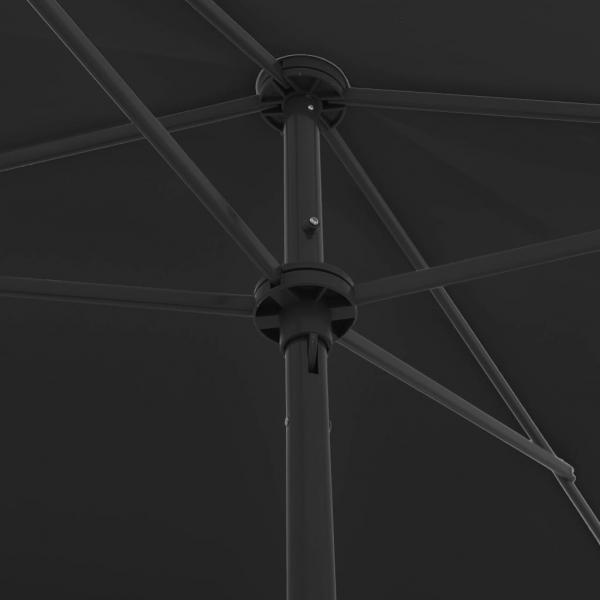 Strandschirm Schwarz 200x125 cm