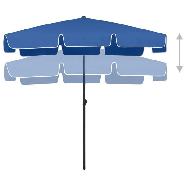 Strandschirm Azurblau 200x125 cm