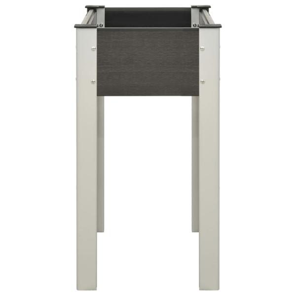 Garten-Hochbeet 75x40x75 cm WPC Grau