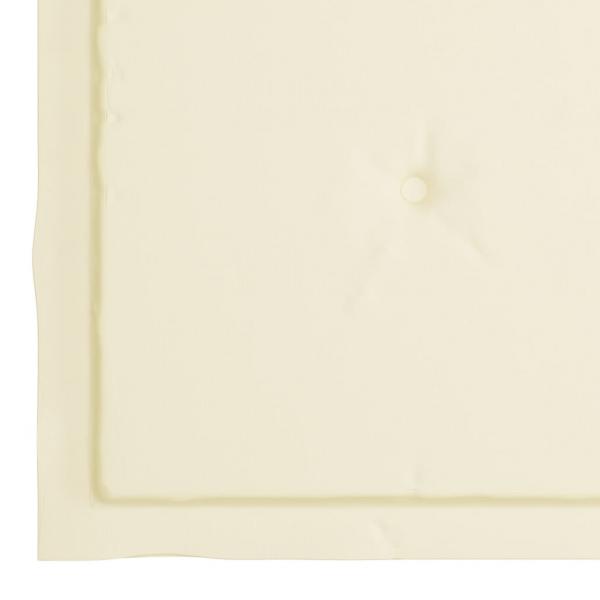 Gartenstuhl-Kissen 4 Stk. Creme 50x50x3 cm Oxford-Gewebe