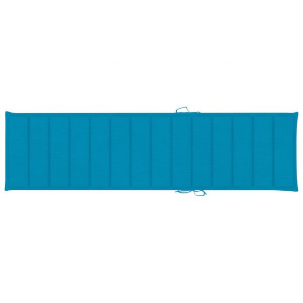 Sonnenliegen-Auflage Blau 200x50x3 cm Oxford-Gewebe