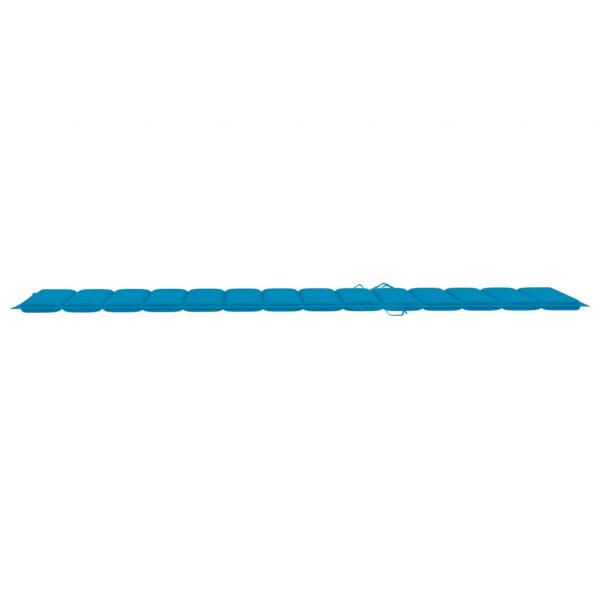 Sonnenliegen-Auflage Blau 200x50x3 cm Oxford-Gewebe