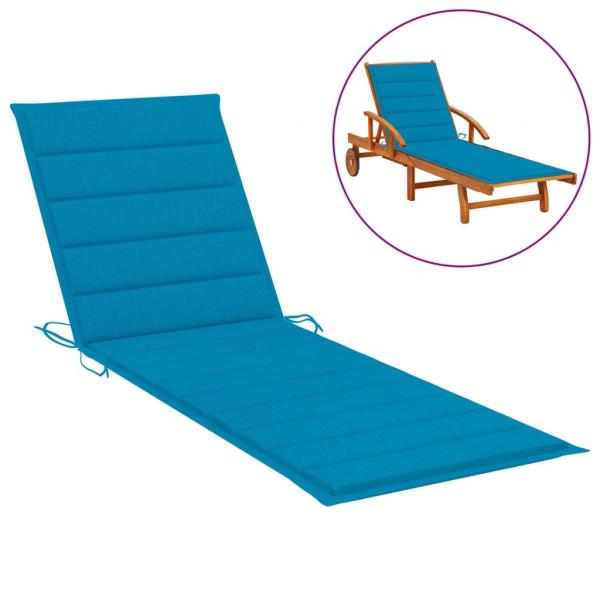 Sonnenliegen-Auflage Blau 200x70x3 cm Oxford-Gewebe