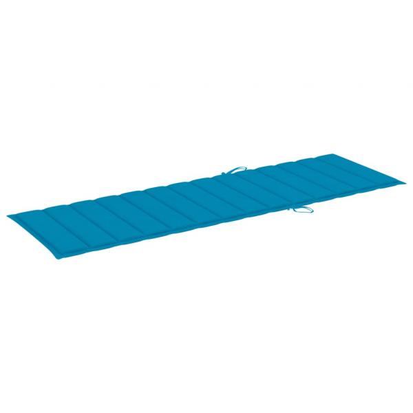 Sonnenliegen-Auflage Blau 200x70x3 cm Oxford-Gewebe