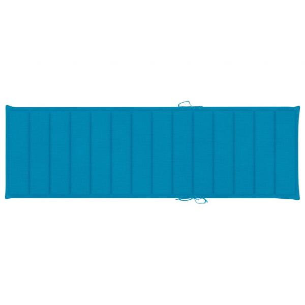 Sonnenliegen-Auflage Blau 200x70x3 cm Oxford-Gewebe