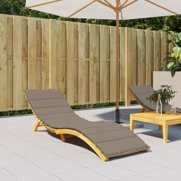 ARDEBO.de - Sonnenliegen-Auflage Taupe 200x70x3 cm Oxford-Gewebe
