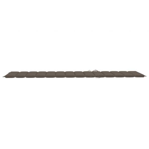 Sonnenliegen-Auflage Taupe 200x70x3 cm Oxford-Gewebe