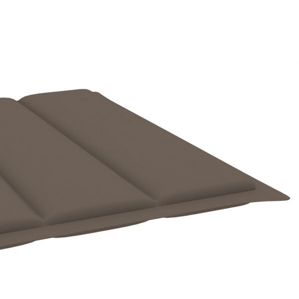 Sonnenliegen-Auflage Taupe 200x70x3 cm Oxford-Gewebe